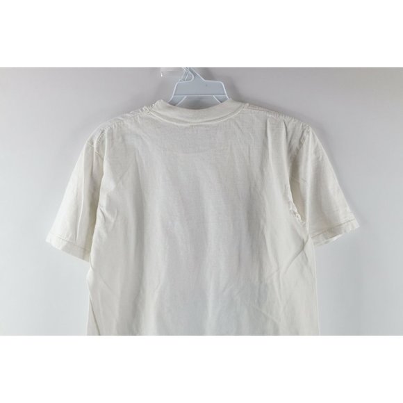 Vintage 70s Mens Medium 9Lives Morris the Cat Spell Out Short Sleeve T-Shirt USA - Picture 9 of 10